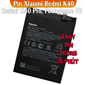 Pin Webphukien cho Xiaomi Redmi K40, Redmi K40 Pro, Pocophone F3 Việt Nam BM4Y - 4500mAh 